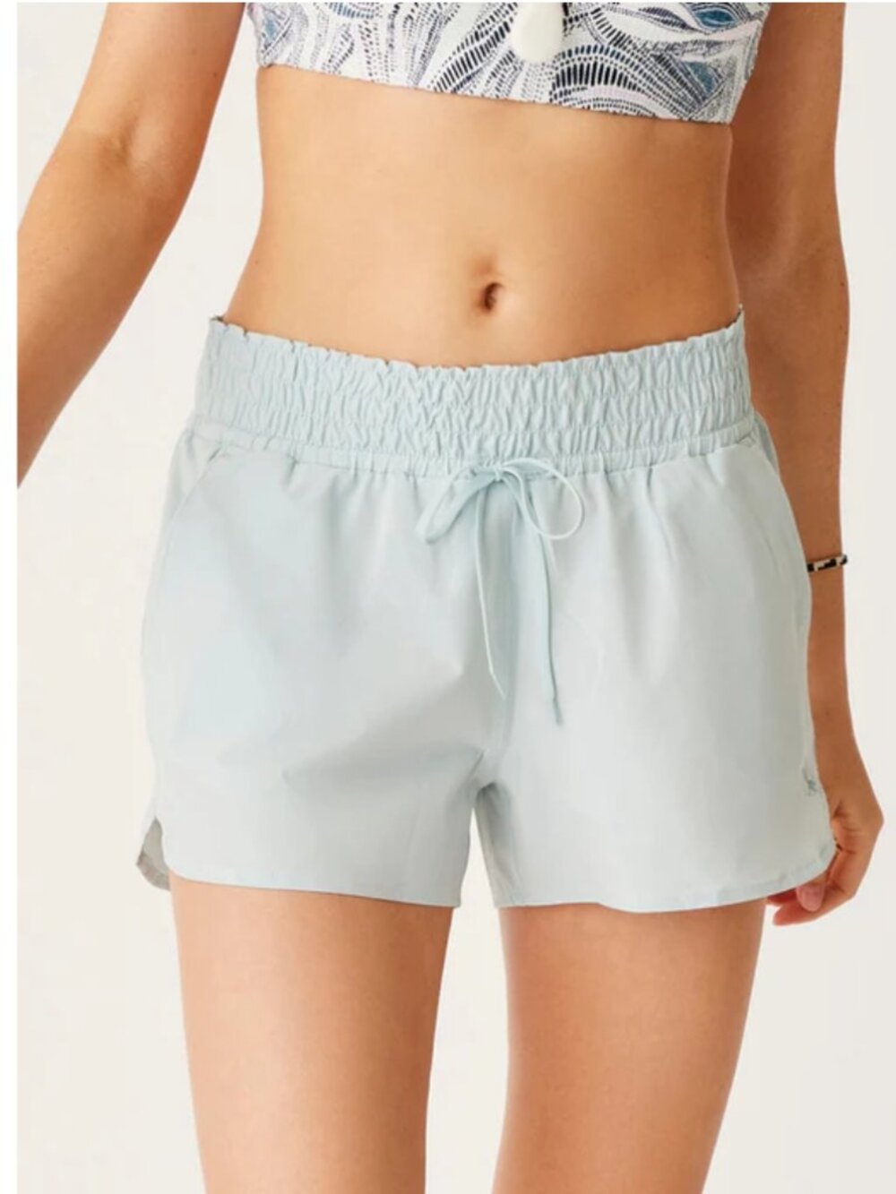 NWT Carve Designs Bali Shorts Blue Women's Large Board Beach UPF 50 Quick Dry